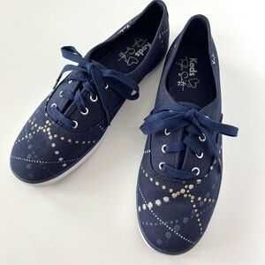Keds x Taylor Swift Women's Laser Lights Fashion Sneaker Navy size 7.5